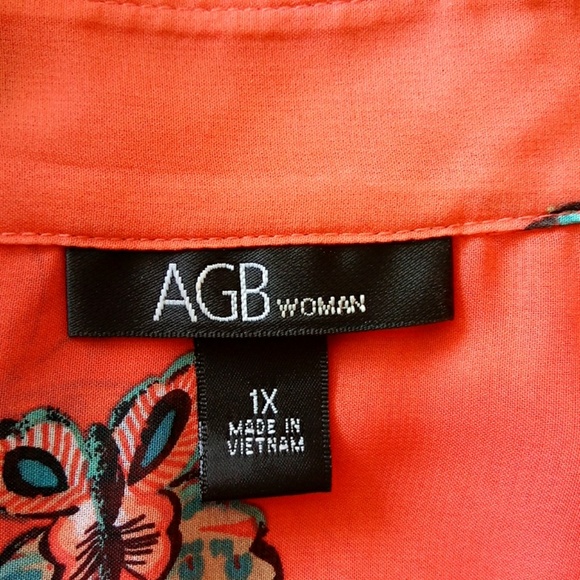 AGB Woman  Butterflies theme Shirt Sz 1X - Picture 7 of 8